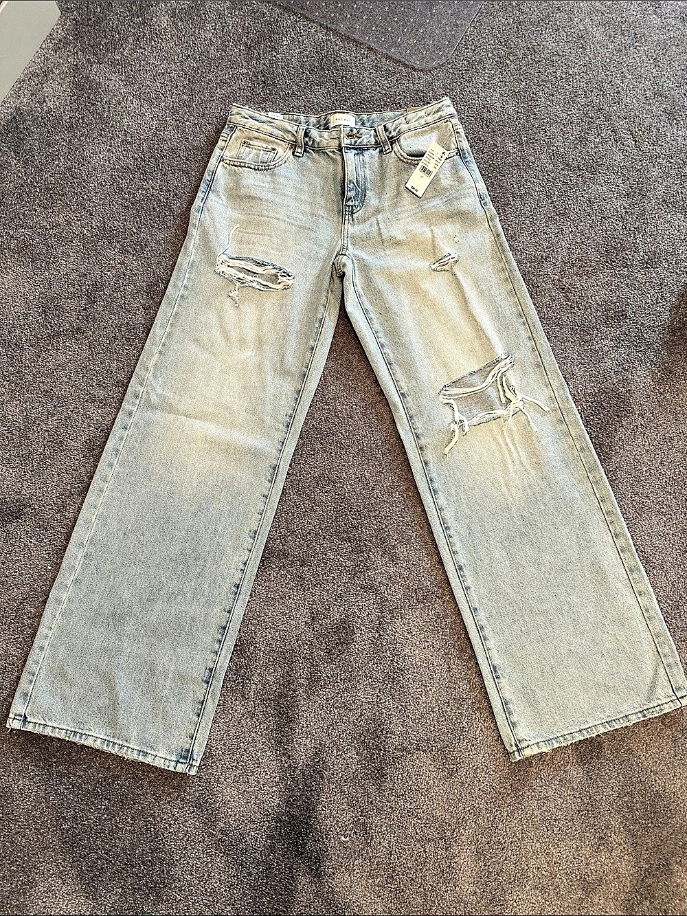 PacSun Casey Low Rise Baggy Jeans Blue Waist 27 NWT